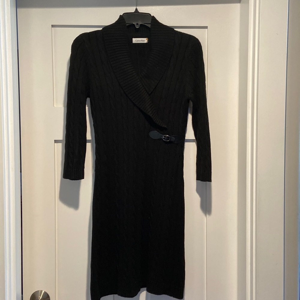 Calvin Klein Cable knit sweater dress - PS